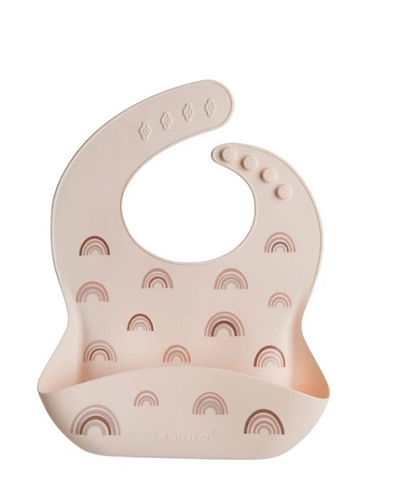 SILICONE BIB RAINBOW