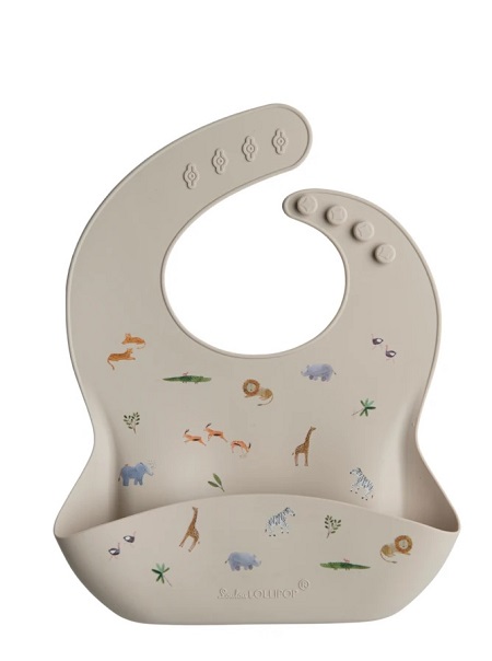 Silicone Bib Safari