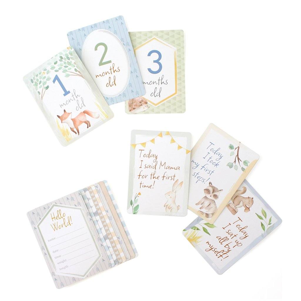 Woodland Milestone & Month Cards