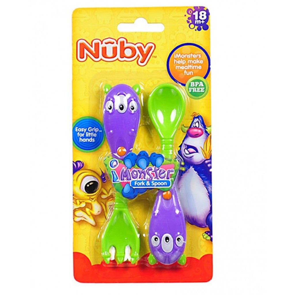 Nuby Monster Fork/Spoon Set