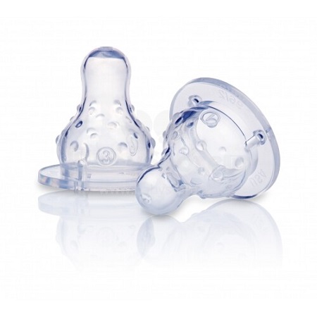 Nuby 2pk Silicone Nipple