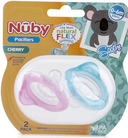 Nuby Natural Flex Pacifier 0-6m