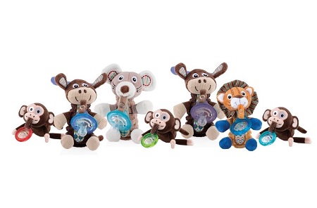 1PK SNUGGLEEZ PLUSH PACI