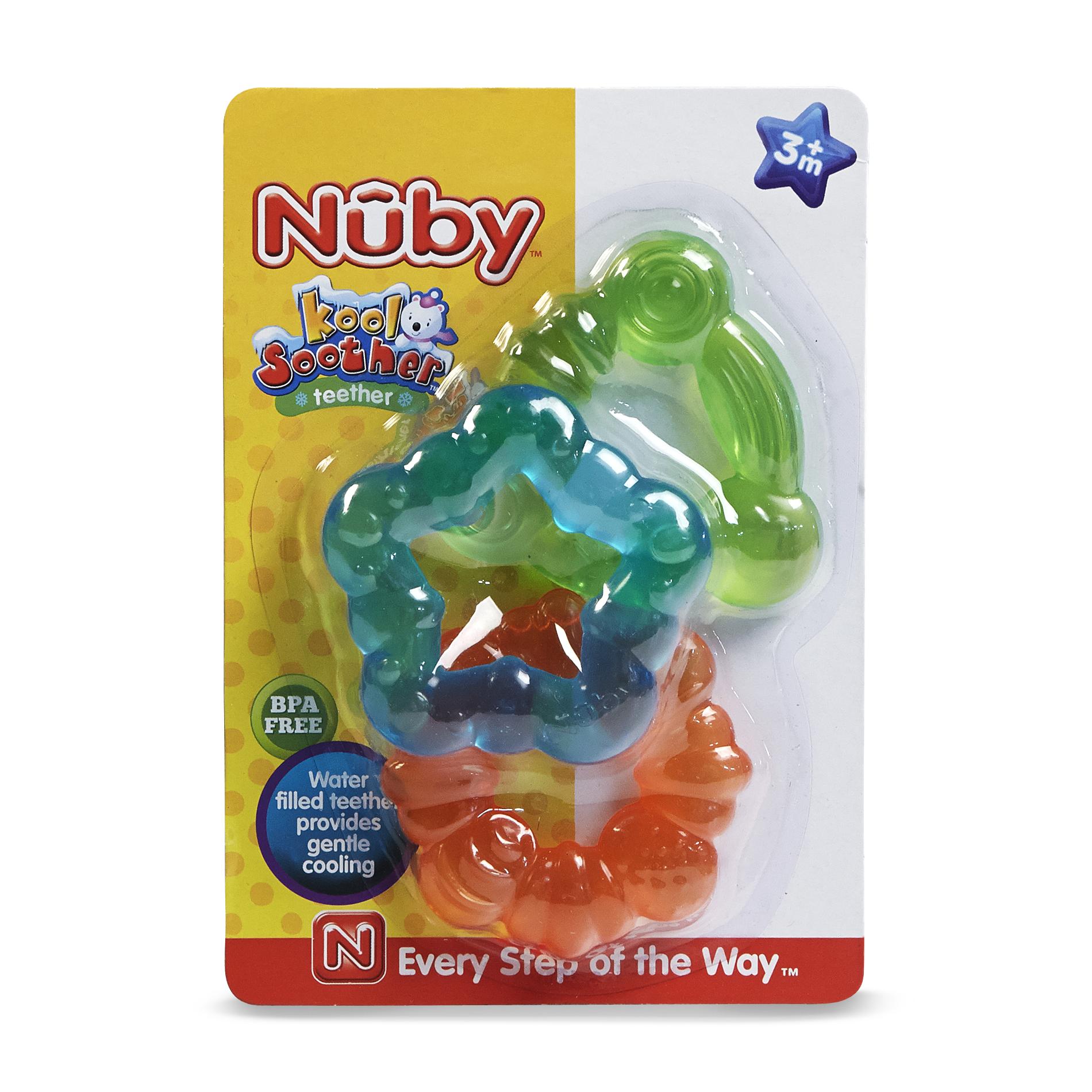 NUBY 3PK WATER FILLED TEETHER