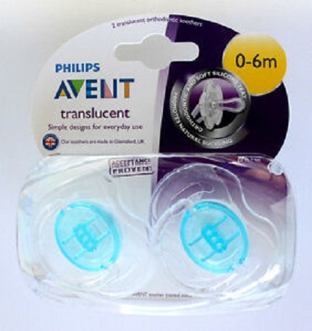 Avent Pacifier 0-6m Translucent
