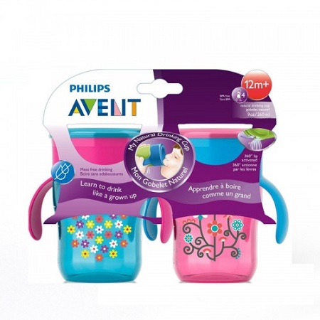 Avent Cup 2pk 12m+ 9oz