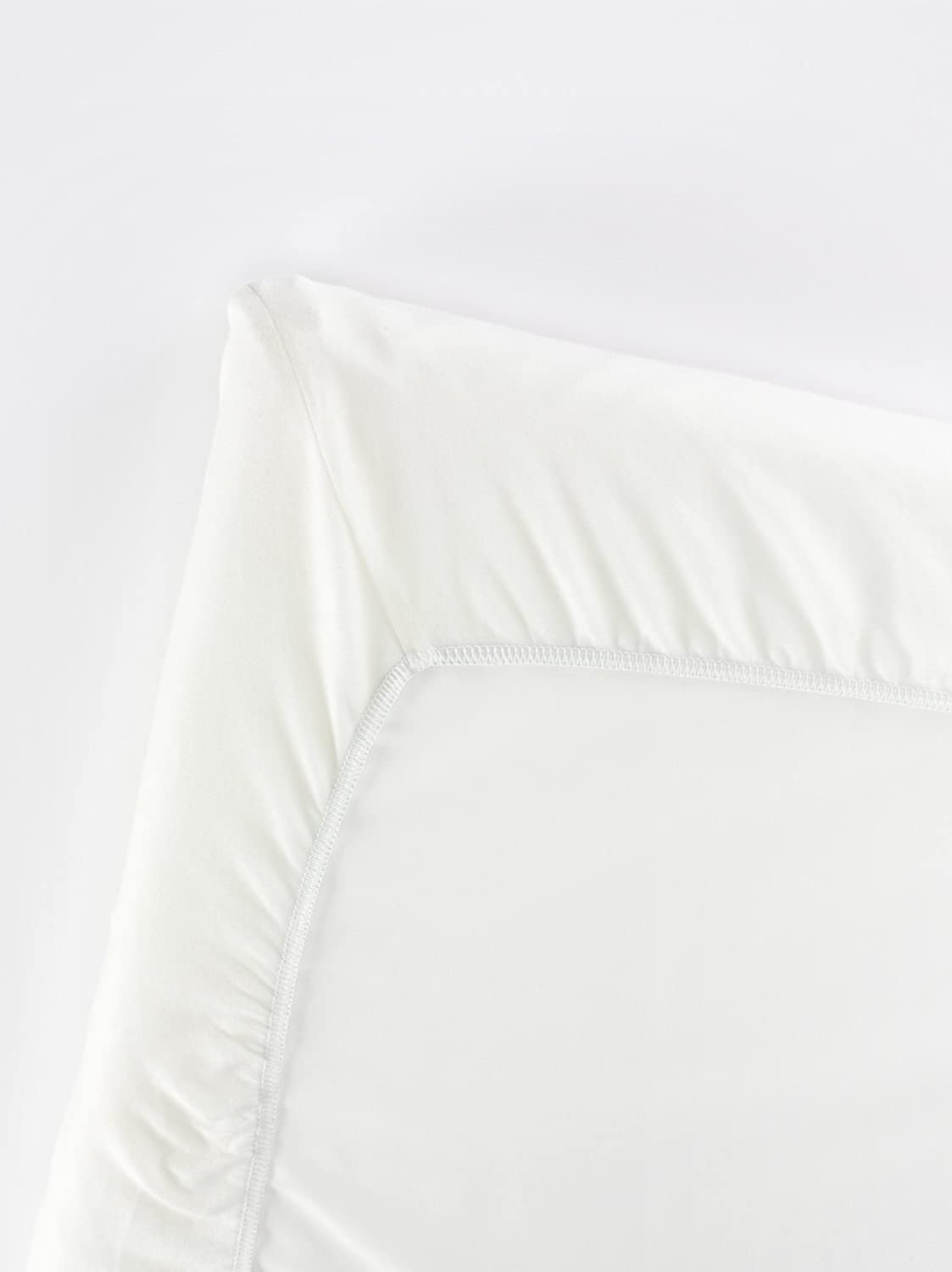 Organic Travel Cot Sheet L.White