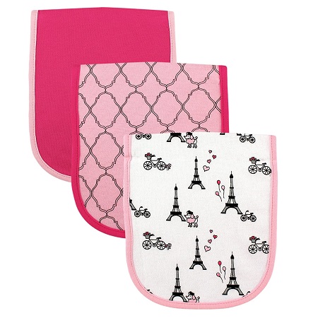 3PK BURPCLOTHS PARIS