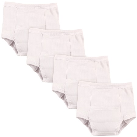 Training Pants Print-4pk Wht