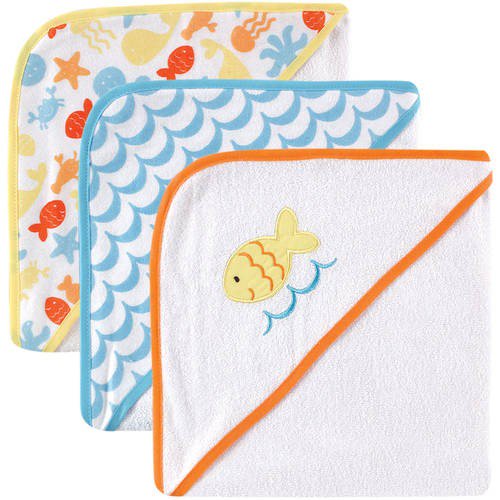 Hooded Towels 3Pk  Ocean