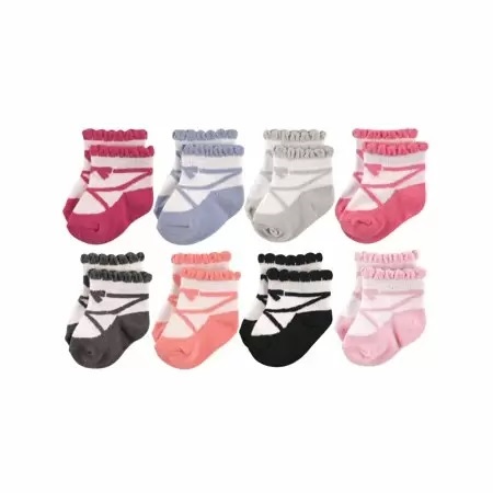 Short Crew Sock 8Pk  Ballet