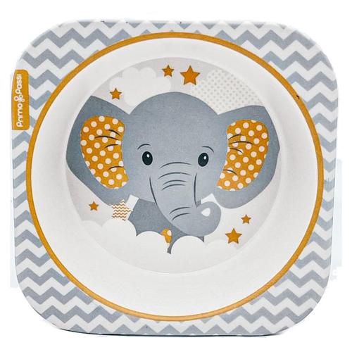 Bamboo Square Bowl Elephant