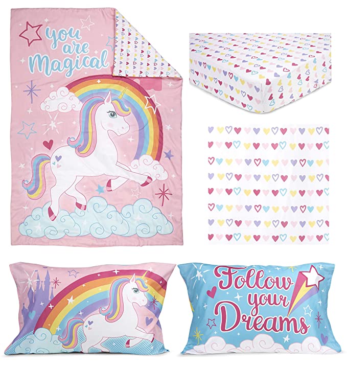 4pc Toddler Bedding Unicorn