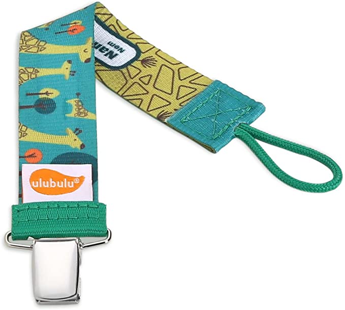 GREEN GIRAFFE PACI CLIP