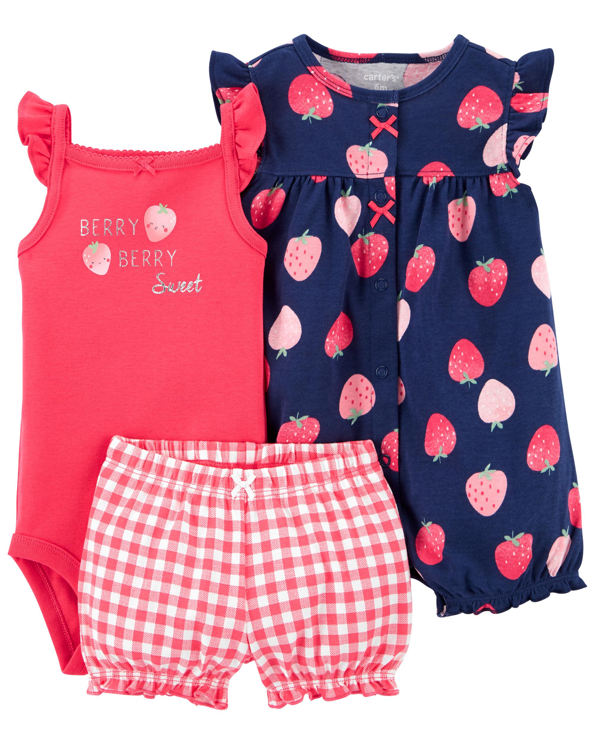 CARTERS 3PC BERRY SET