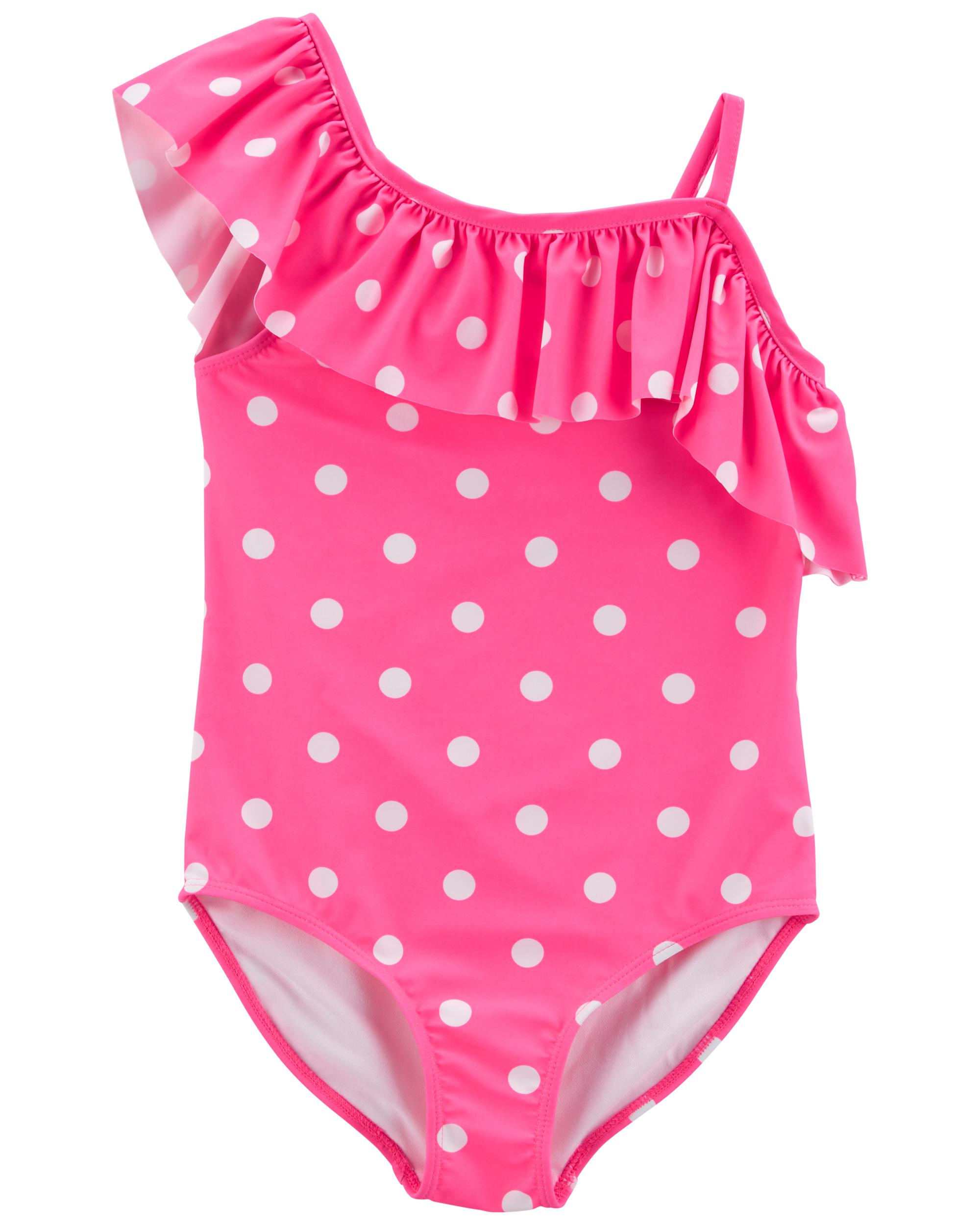 PINK POLKADOT SWIMSUIT