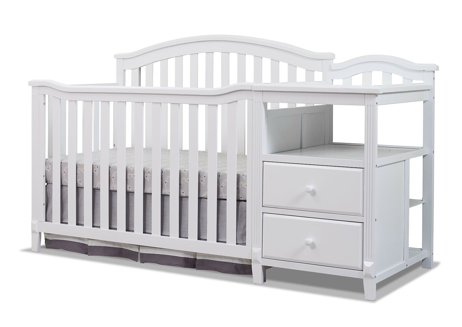 Berkley Crib & Changer-Wht