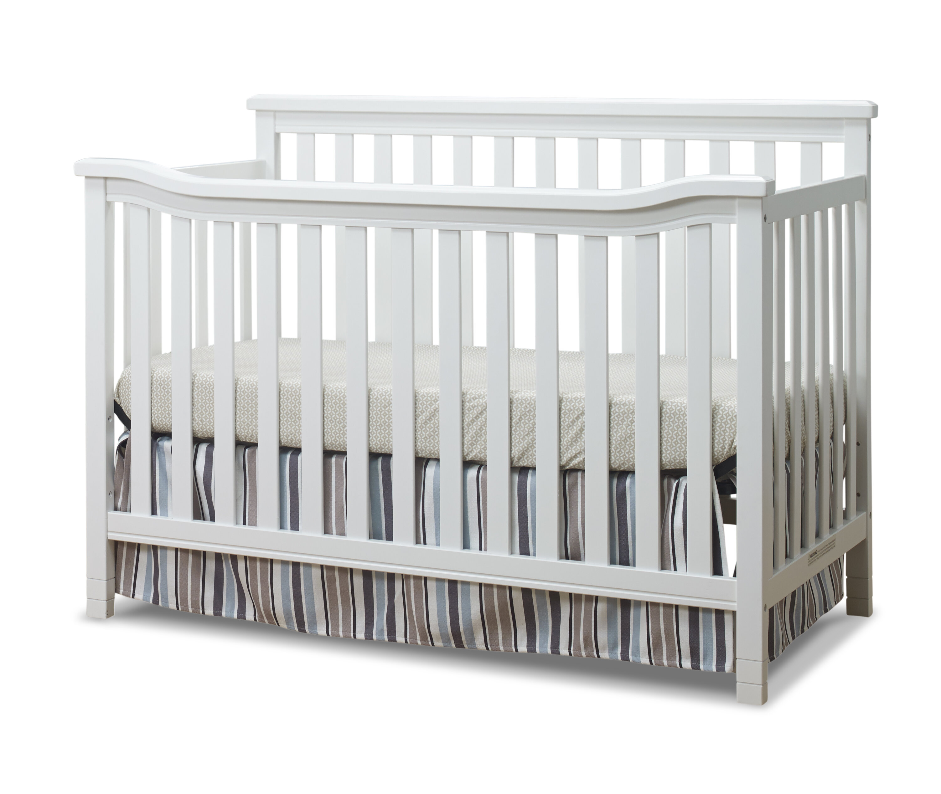 Berkley Flat Top Crib White
