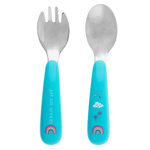 SS Spoon & Fork Set Rainbow