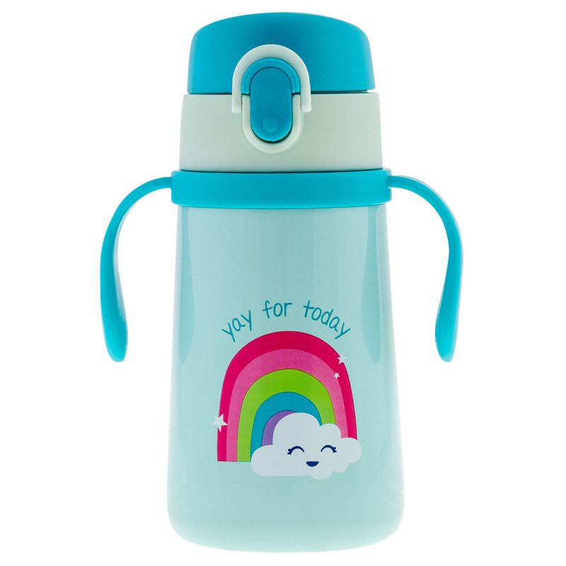 SS Bottle w Handle Rainbow