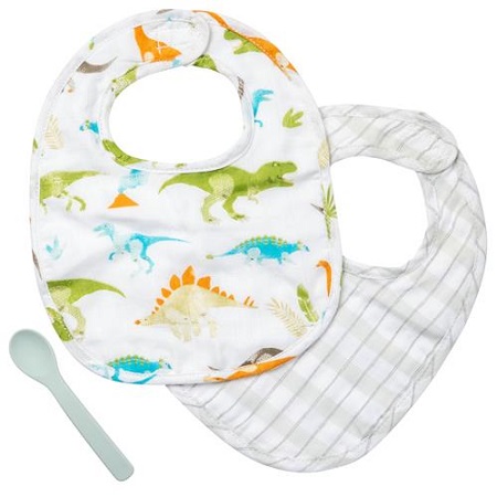 Muslin Bibs Set Dino