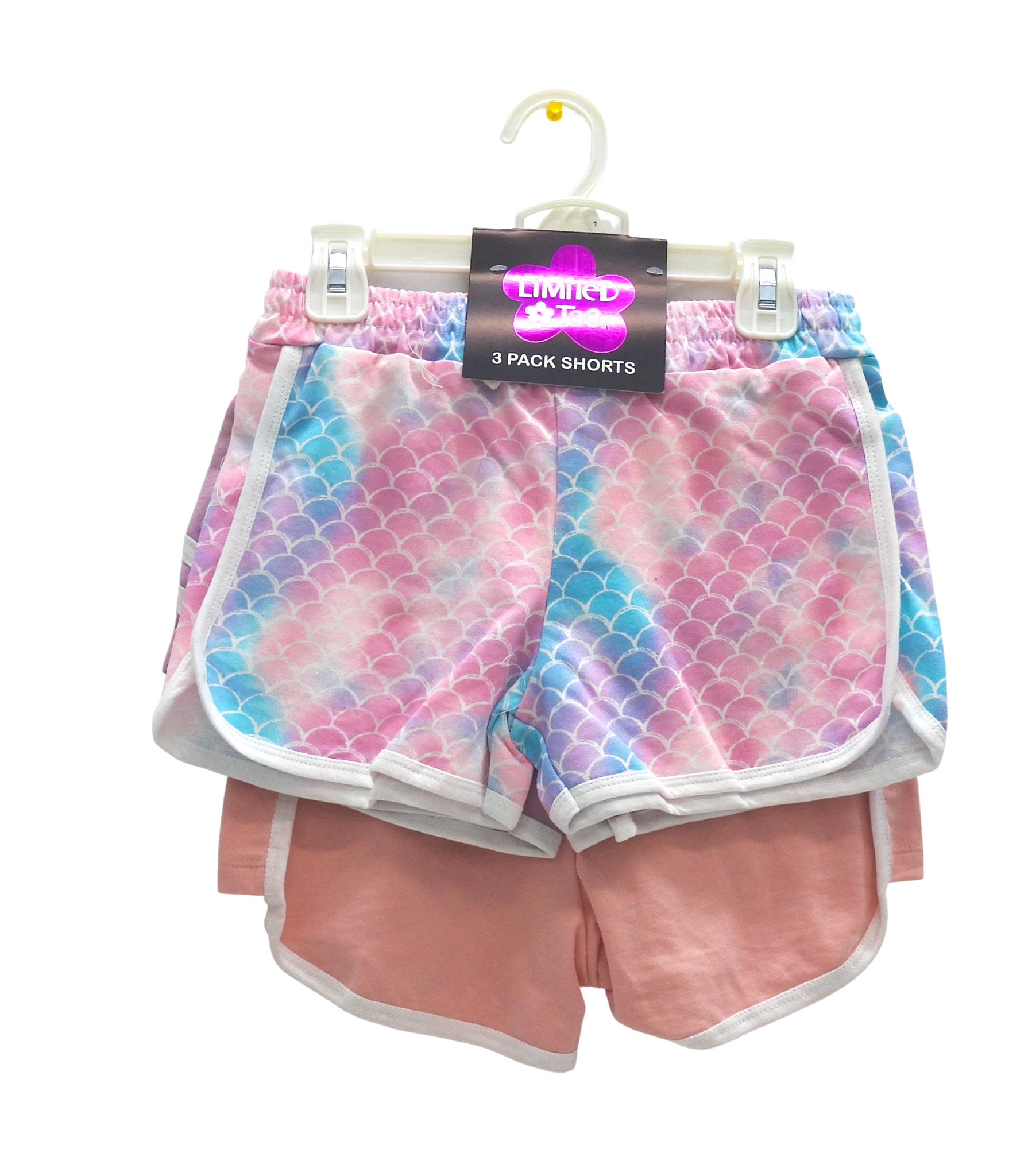 3PK MERMAID SHORTS