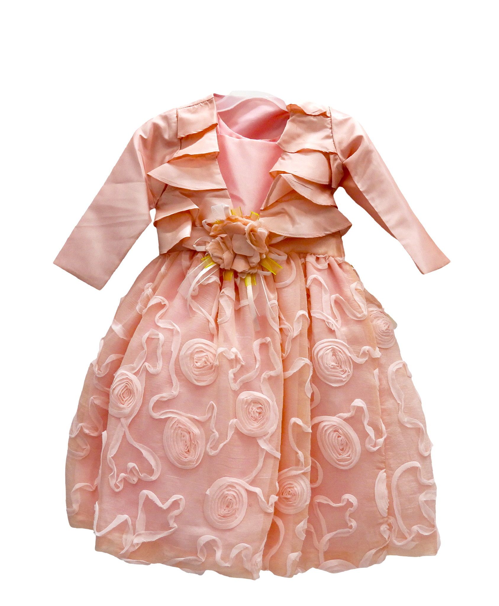 Girls Peach Dress