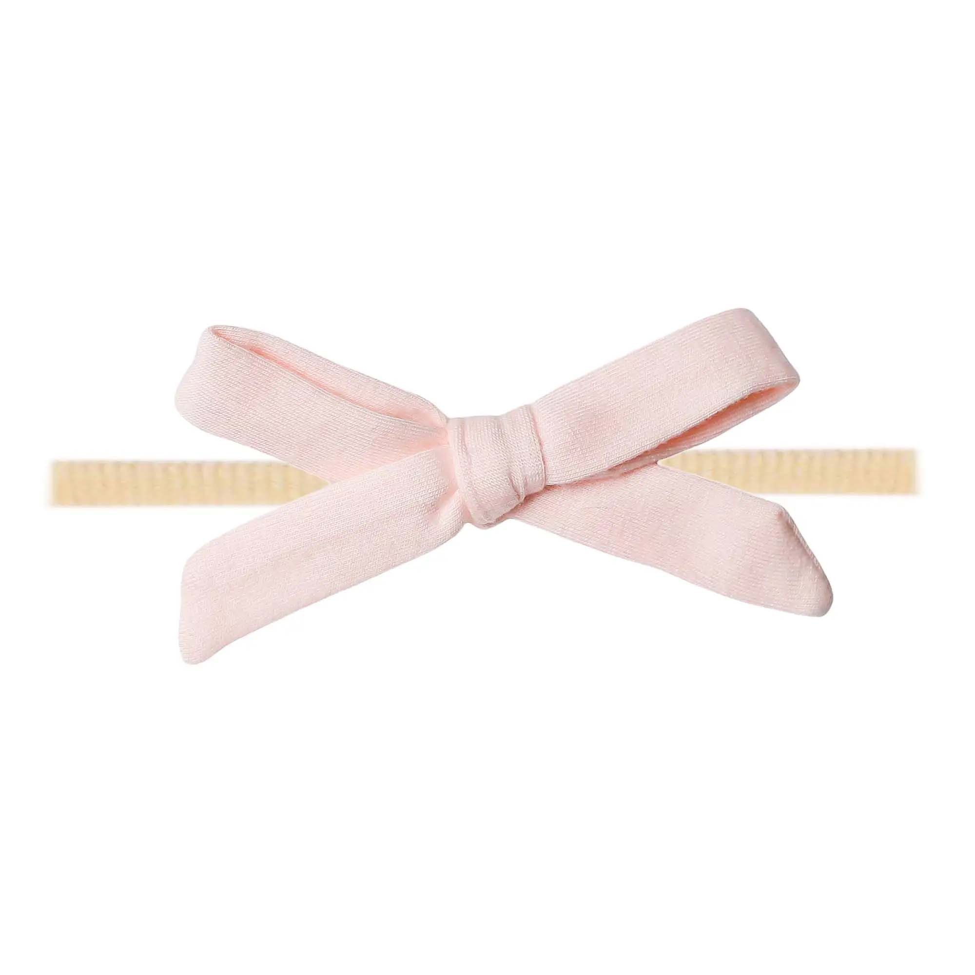 BLUSH RIBBON NYLON BOW