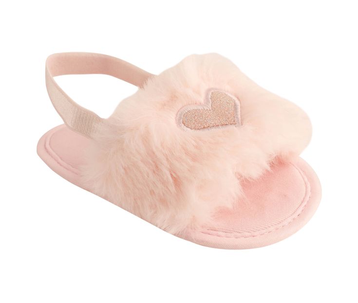 PINK FAUX FUR SLIPPER