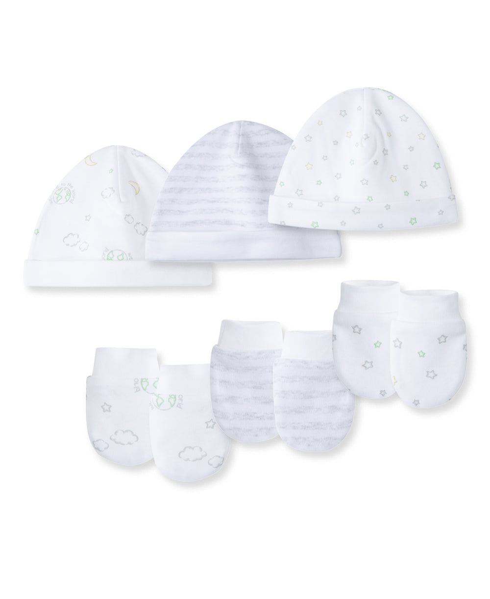Stars 6pc Hat Mitt Set