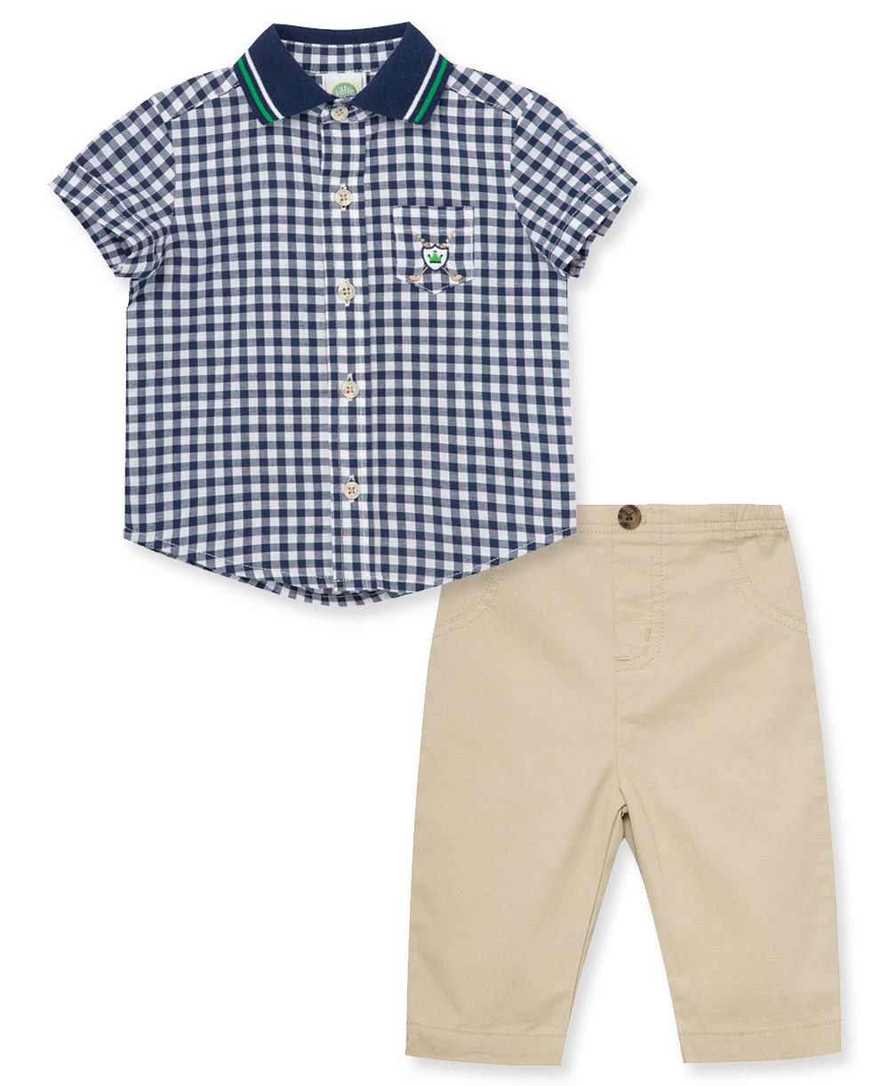 CHECK PANT SET