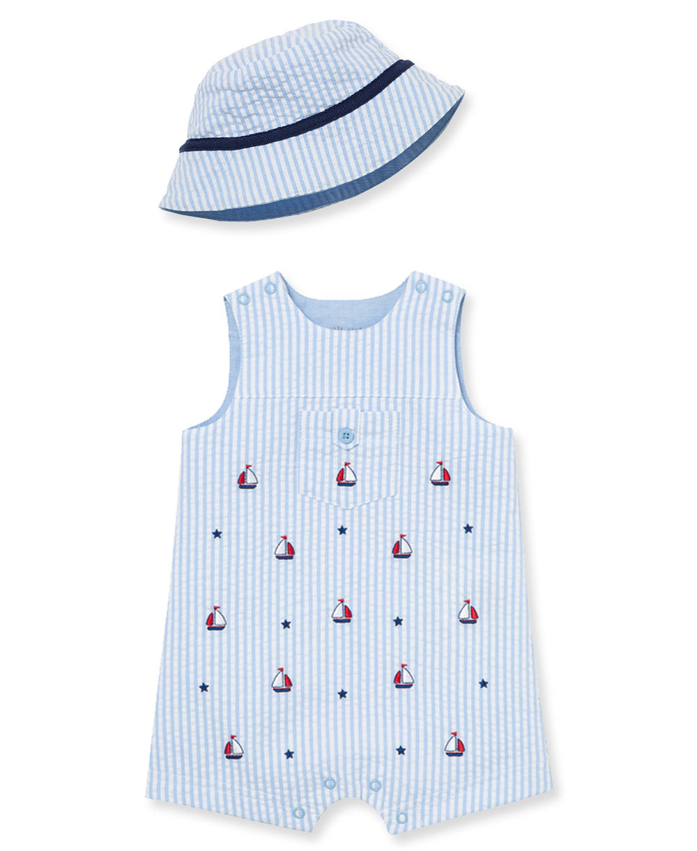 SAILBOAT SUNSUIT & HAT