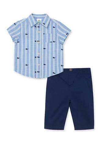WHALE STRIPE PANT SET