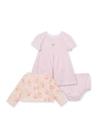 Rose Strip Dress Set