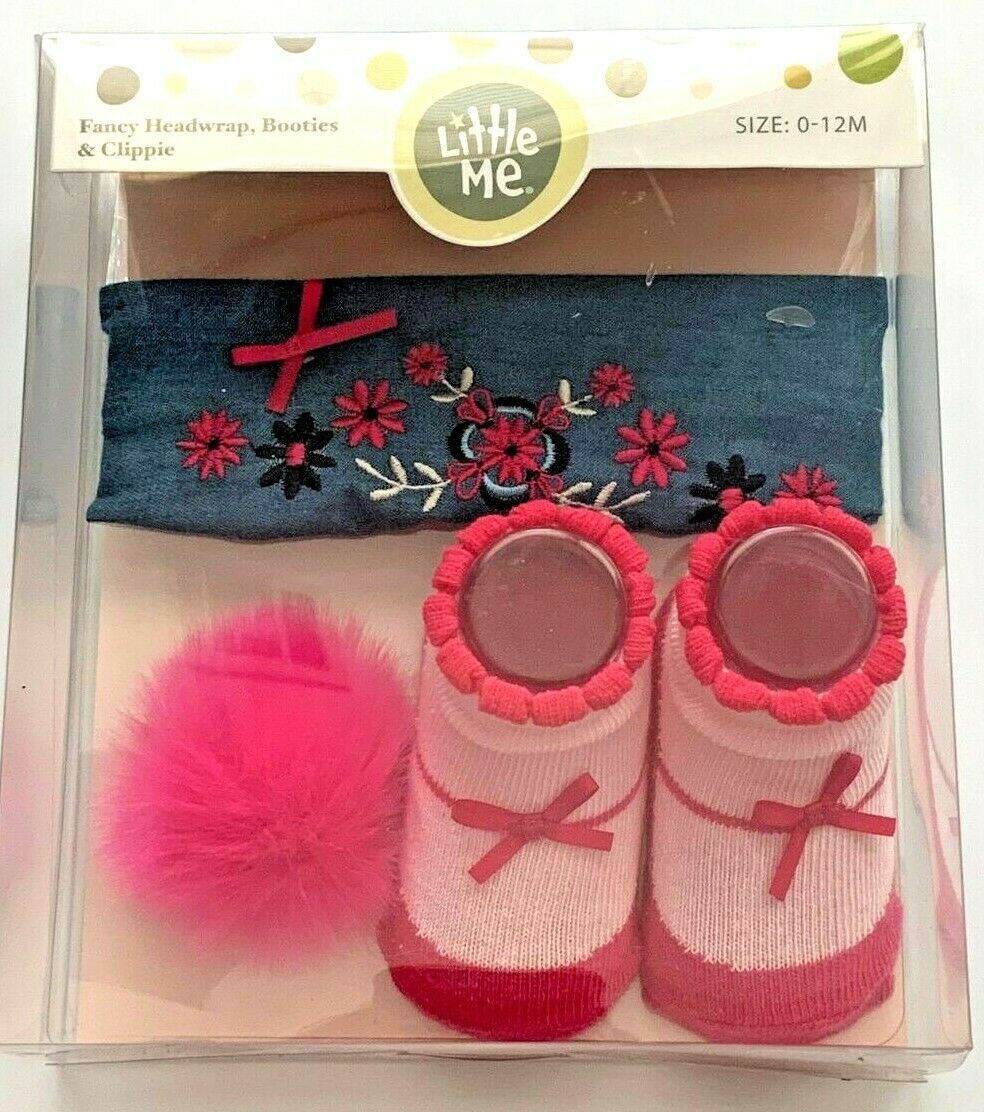 LITTLE ME HEADWRAP & BOOTIES