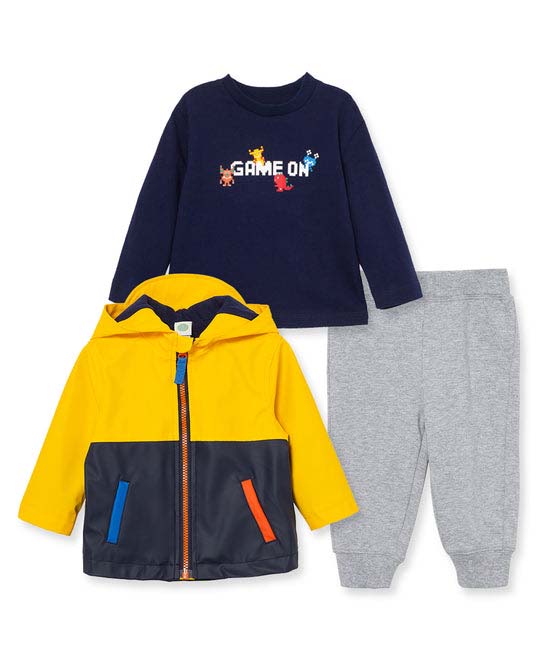 Colorblock Jacket Set