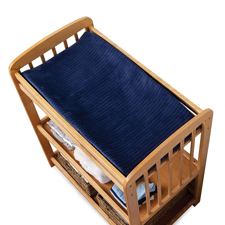 CPAD COVER - NAVY RIBBED MINKY