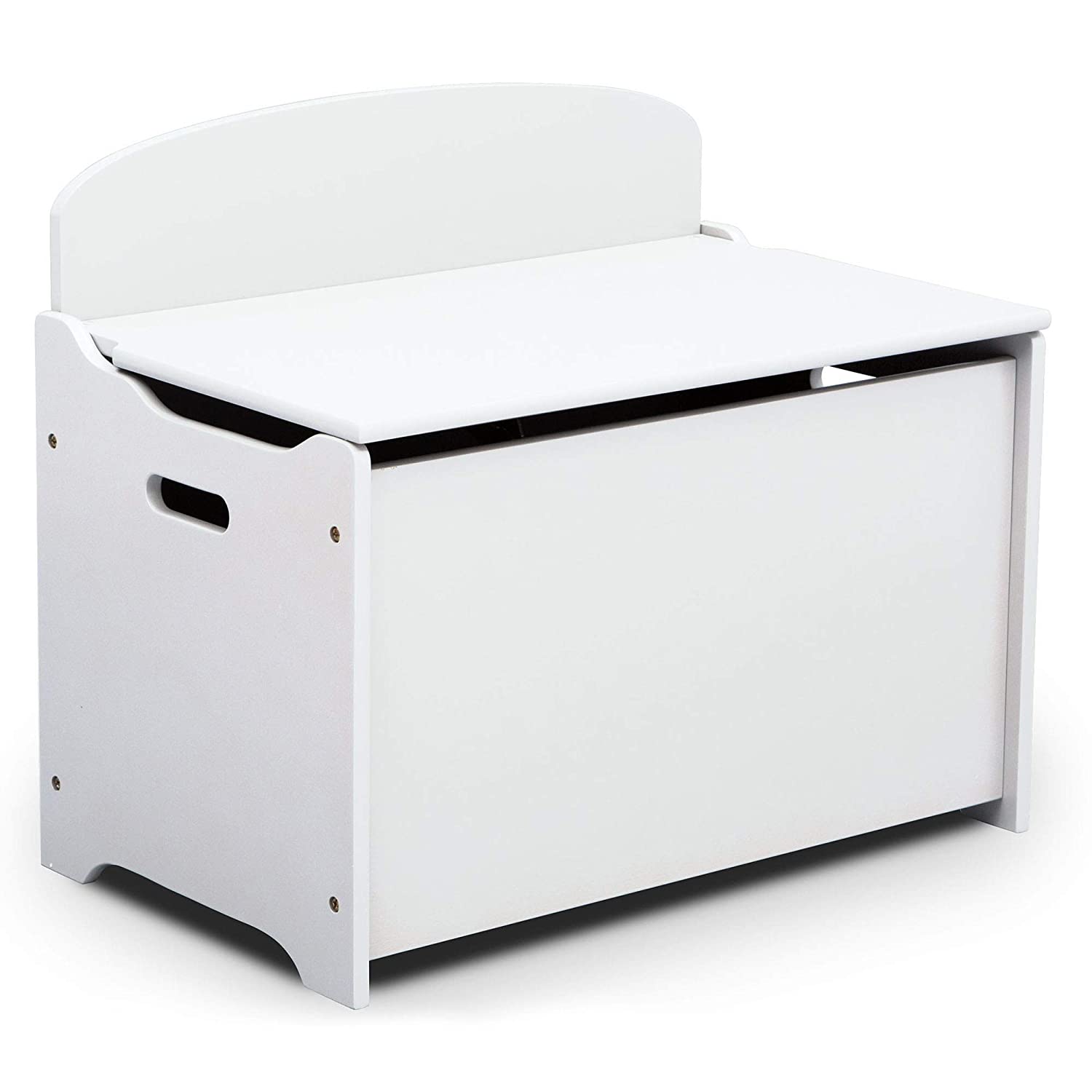 TOY BOX WITH BACK /  WHITE