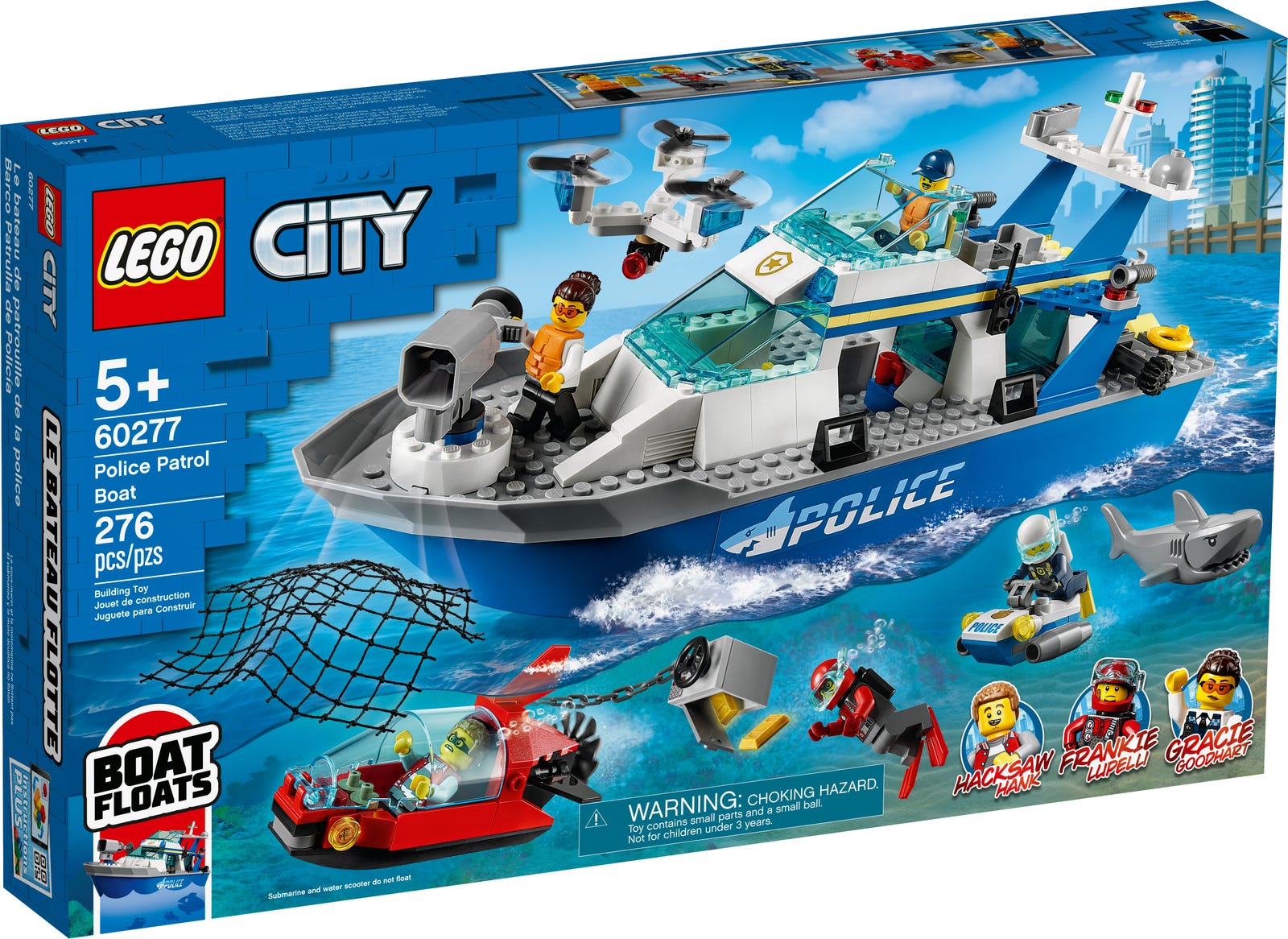 Lego Police Patrol Boat