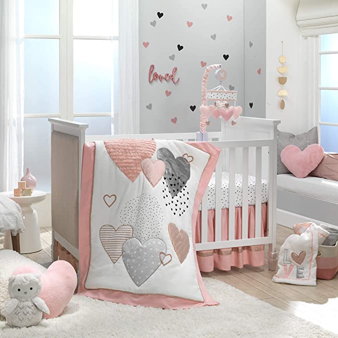 HEART TO HEART 4 PC BEDDING SET