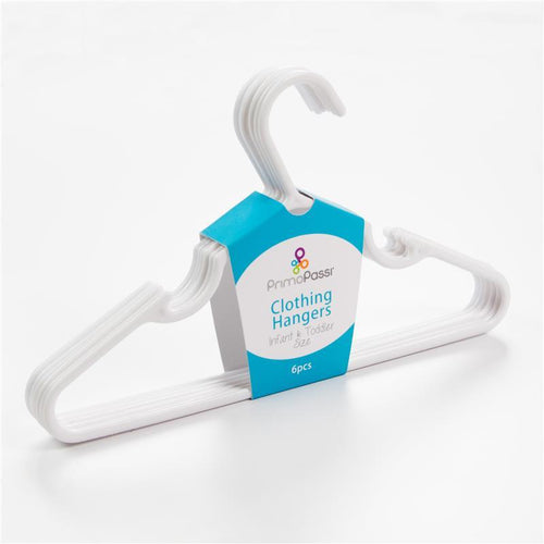 Clothing Hangers Set 6pk White