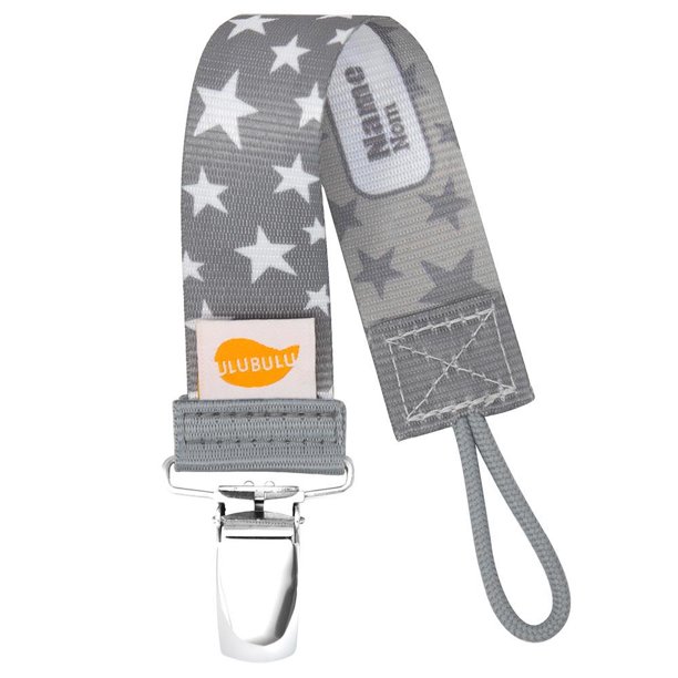 GRAY STARDUST PACI CLIP