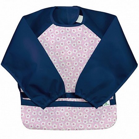 Snap&Go L/S Bib Pnk Bloss 2-4T