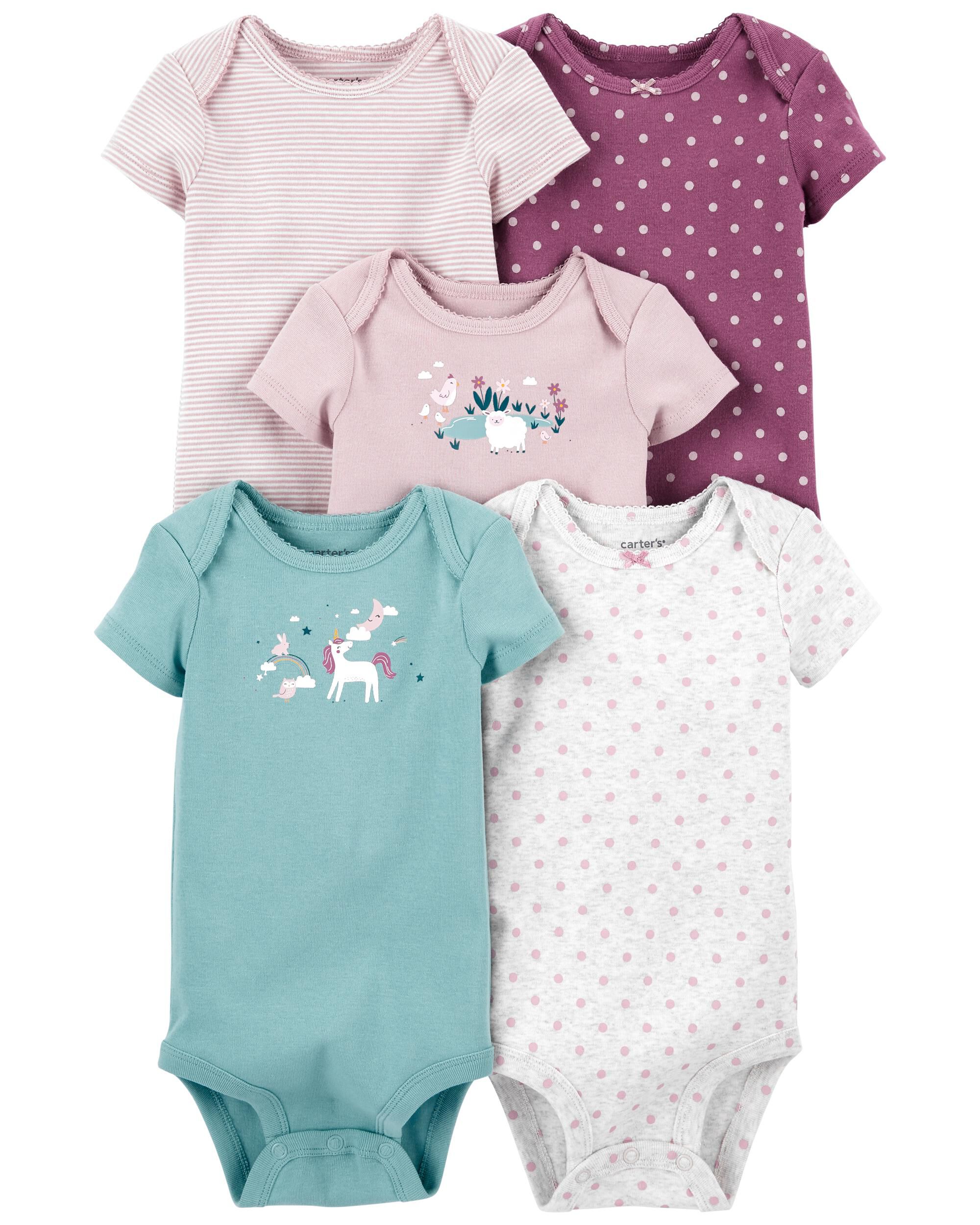 CARTERS 5PK ONESIES