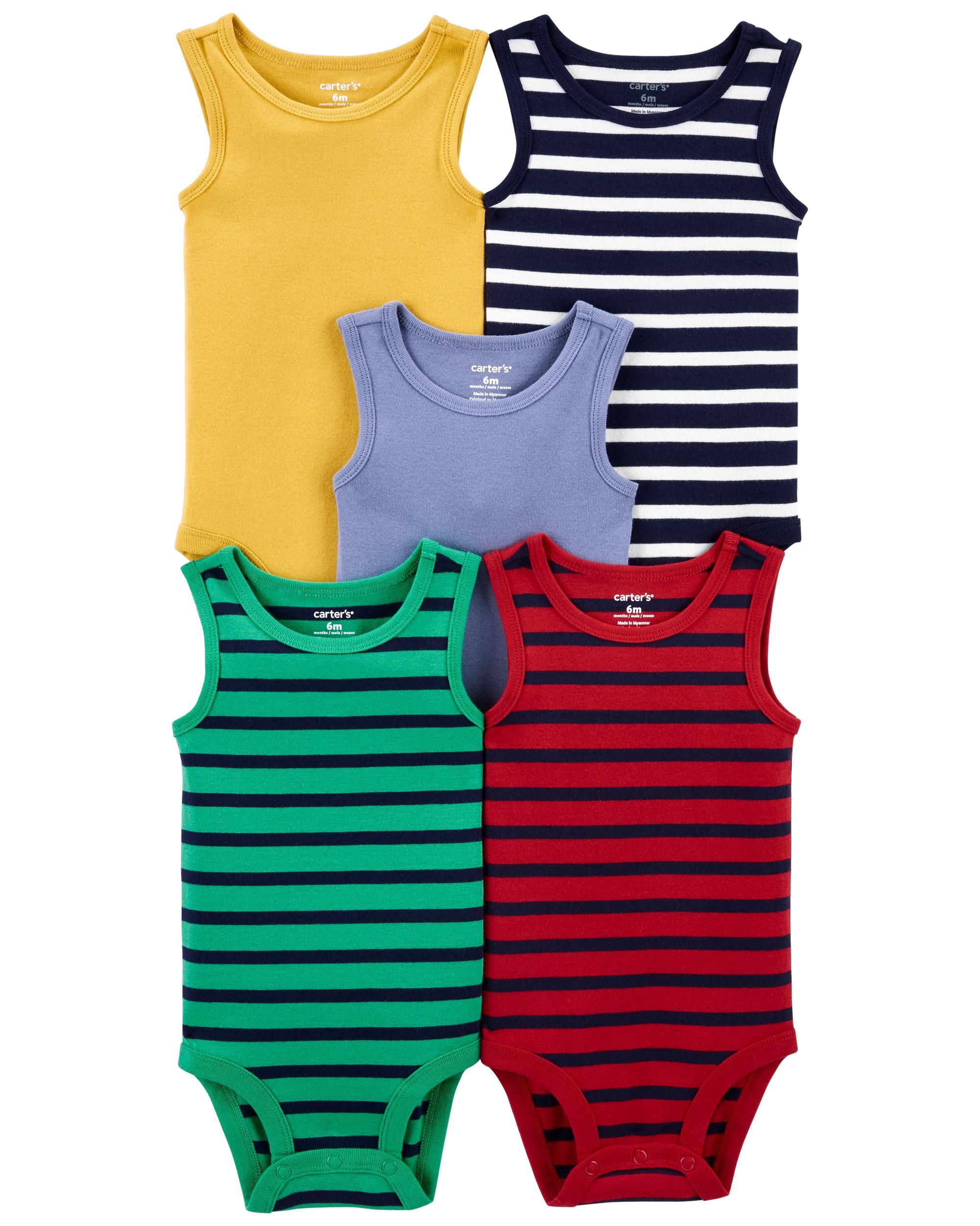 CARTERS 5PK TANK ONESIE