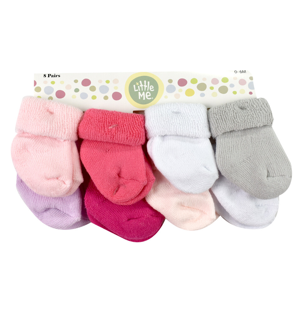 Terry TurnCuff Socks Girl 8pk