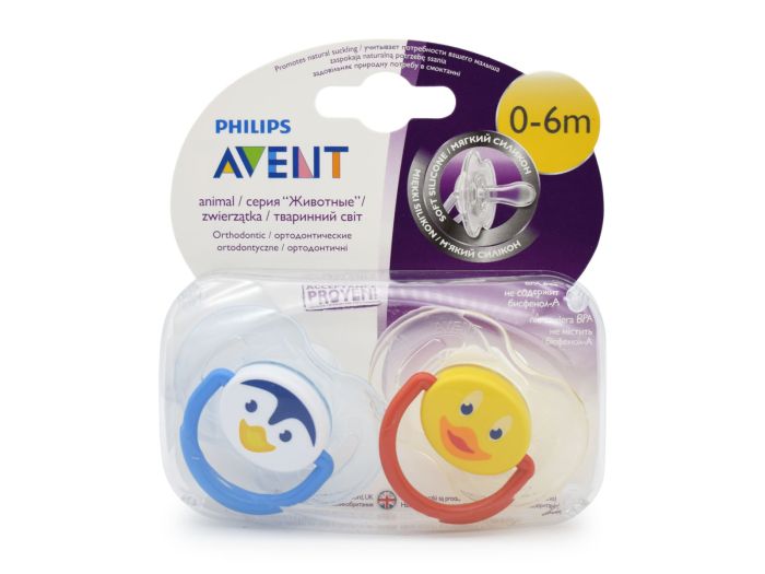 Avent Pacifier Animals  0-6mth