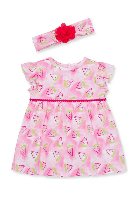 Watermelon Bsuit Dress  Pink