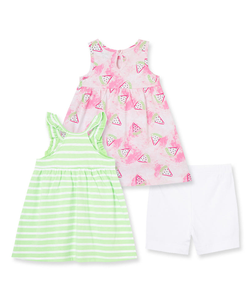 Watermelon Knit Dress Set  Pink