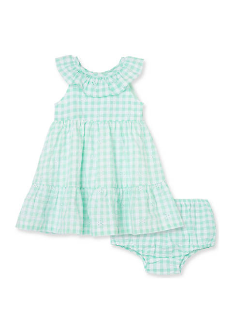 Gingham Sundress  Aqua